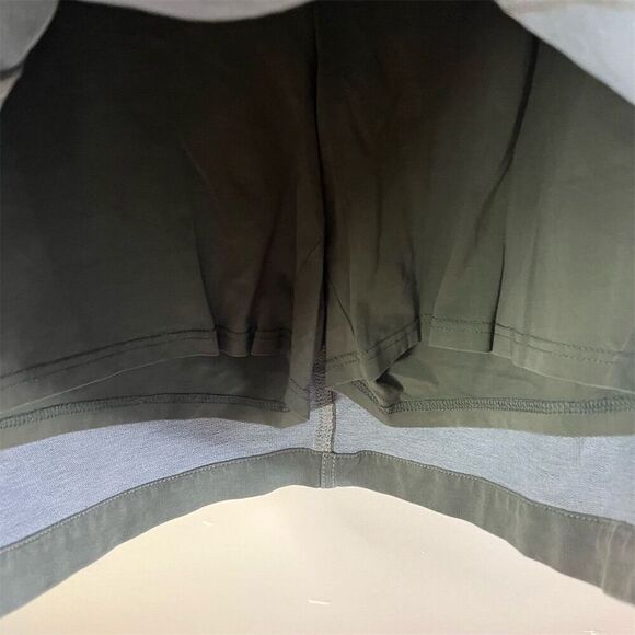 Quacker Factory Women's 1X Green Cargo Skort Knee Length Pockets Comfy Work Wear - Picture 3 of 7